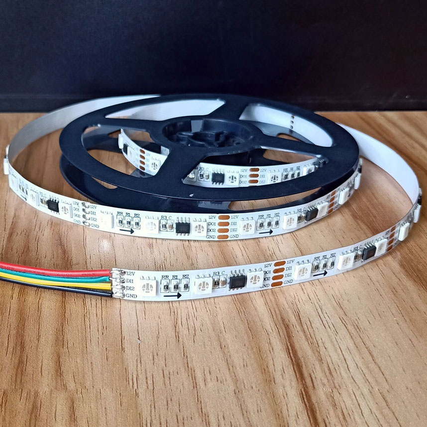 DC12/24V TM1934 5050SMD Breakpoint-Resume 16.4Ft 300LEDs Dream Color Addressable RGB Digital LED Strip Lights DC12/24V TM1934 5050SMD Breakpoint-Resume 16.4Ft 300LEDs Dream Color Addressable RGB Digital LED Strip Lights